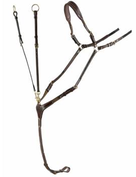 pechopetral caballo correa cincha y puente ajustable ikonic modelo trotter