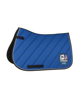 mantilla caballo salto basica hkm azul electrico pro team