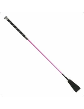 fusta equitación rosa con brillis whip and go insert strass