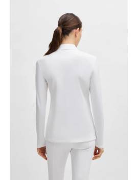 camisa blanca concurso mujer equitación boss equestrian minou espalda