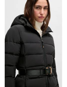 chaqueta larga plumón equitación mujer Boss equestrian vespa acolchada detalle superior