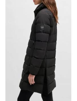 chaqueta larga plumón equitación mujer Boss equestrian vespa acolchada lateral