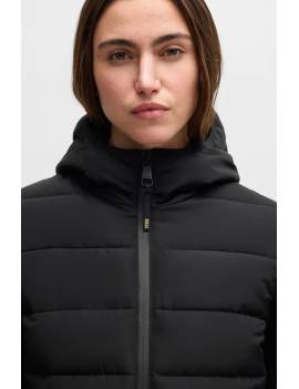 chaqueta equitación mujer negro Boss equestrian jessy detalles cuello