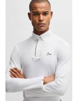 camisa blanca de concurso manga larga hombre equitación boss equestrian nick