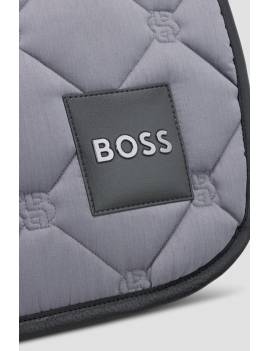 mantilla salto caballo gris boss equestrian detalle logo