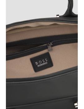 bolsa de viaje boss equestrian weekend negra detalles interior