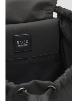mochila casco equitación backpack boss equestrian negra detalles interior