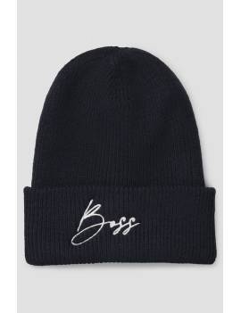 gorro caliente negro boss equestrian