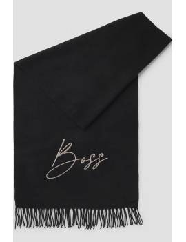 bufanda mujer boss negra