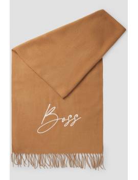 bufanda mujer beige boss equestrian