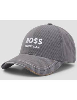 gorra equitación pana gris boss equestrian