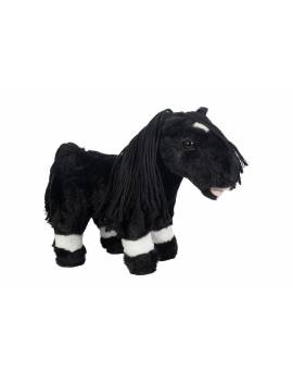 peluche caballo niños cuddle pony negro hkm