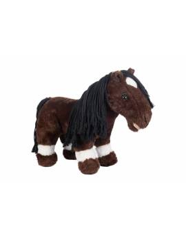 peluche caballo niños cuddle pony  castaño hkm
