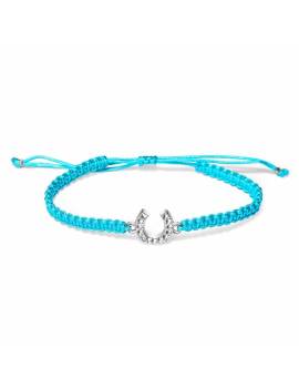 pulsera equitación cordón herradura trenzado