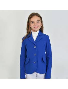 americana de concurso niña niño azul royal equitación for horses vista frontal