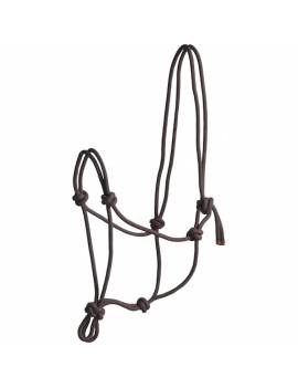 cabezada de cuadra caballo cuerda con nudos Norton marrón