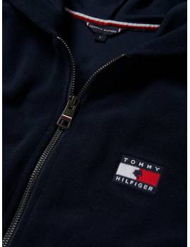 sudadera equitación mujer azul tommy hilfiger whitney detalles cremallera