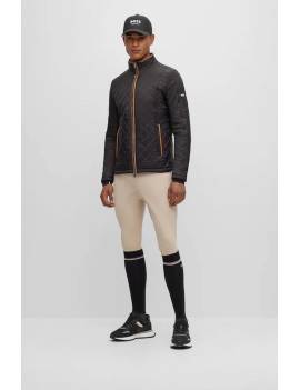 pantalon equitacion hombre beige boss vista frontal