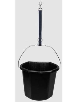 colgador cubo bebedero portatil azul