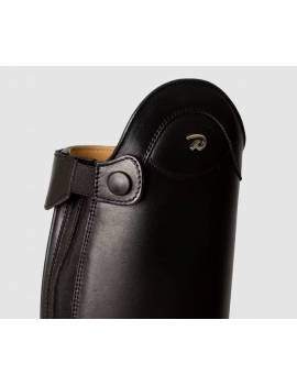 botas largas equitacion dyon con cordones negras detalle superior