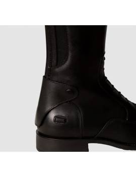 botas largas equitacion dyon con cordones negras detalle talón