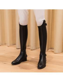 botas largas equitacion dyon sin cordones negras