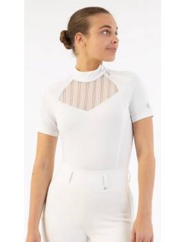 polo concurso mujer manga corta blanco br joosje