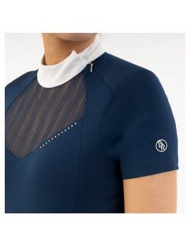 polo concurso mujer manga corta azul marino br joosje