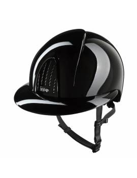 casco equitacion kep italia smart nova negro brillante visera ancha