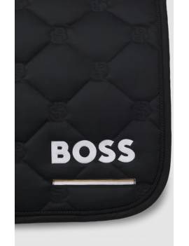 mantilla uso general caballo negro boss equestrian cheltenham detalle logo