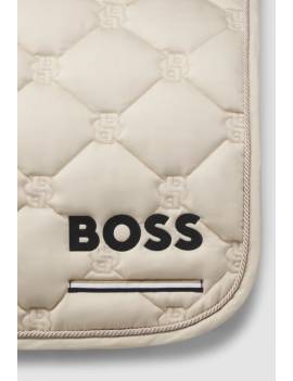 mantilla uso general caballo beige boss equestrian cheltenham detalle logo