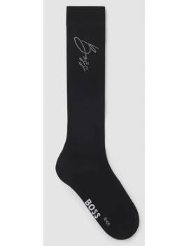 calcetines largos equitacion mujer brillis boss equestrian negros