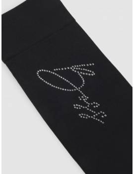 calcetines largos equitacion mujer brillis boss equestrian negros detalle