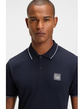 polo equitacion manga corta hombre azul marino boss equestrian modelo paul
