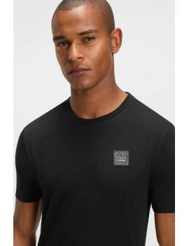 camiseta hombre equitación manga corta boss equestrian negra modelo pierce parte superior