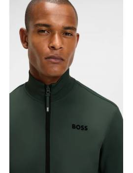 sudadera cremallera hombre equitacion verde boss equestrian modelo sammy vista superior