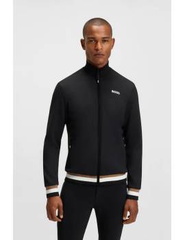 sudadera cremallera hombre equitacion negro boss equestrian modelo sammy