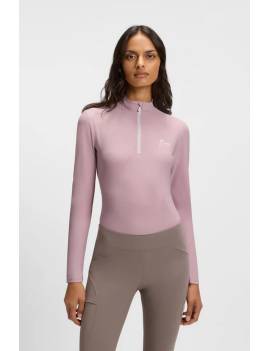 camiseta tecnica mujer manga larga equitacion rosa boss equestian modelo ruby