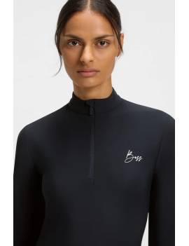 camiseta tecnica mujer manga larga equitacion azul marino boss equestian modelo ruby vista superior