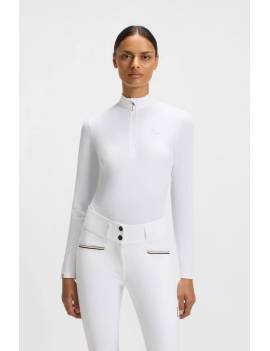 Camisea de concurso manga larga equitacion blanca mujer boss equestrian minou