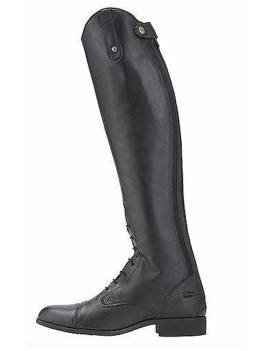 Lateral botas equitación hombre altas con cordones negras ariat heritage