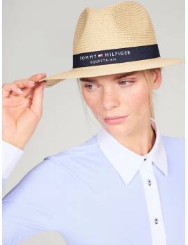 sombrero de paja equitacion mujer tommy hilfiger equestrian