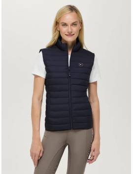 chaleco de montar mujer tommy hilfiger equestrian azul modelo serano