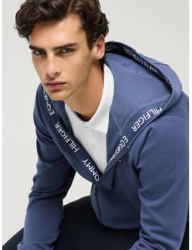 sudadera con cremallera tommy hilgifer equestriann azul