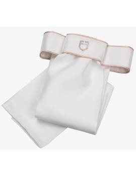 plastron para doma con brillantes rosa dorado equestro