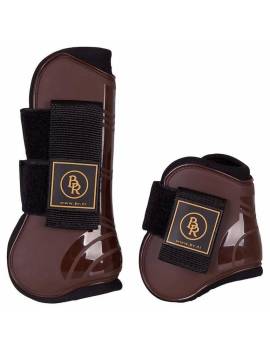 pack protectores caballo delantero y traser br pro tech marrones