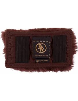 protector para muserola con borreguito marrón