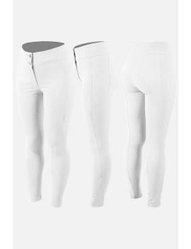 Pantalón de equitación competición mujer blanco animo italia nedgar