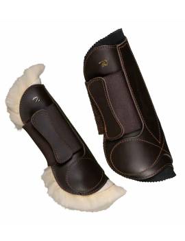 Protectores delanteros de piel DYON con VELCRO con o sin borrego