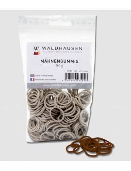 Gomas para trenzar crin caballo clásicas 50g waldhausen blancas y marrones
